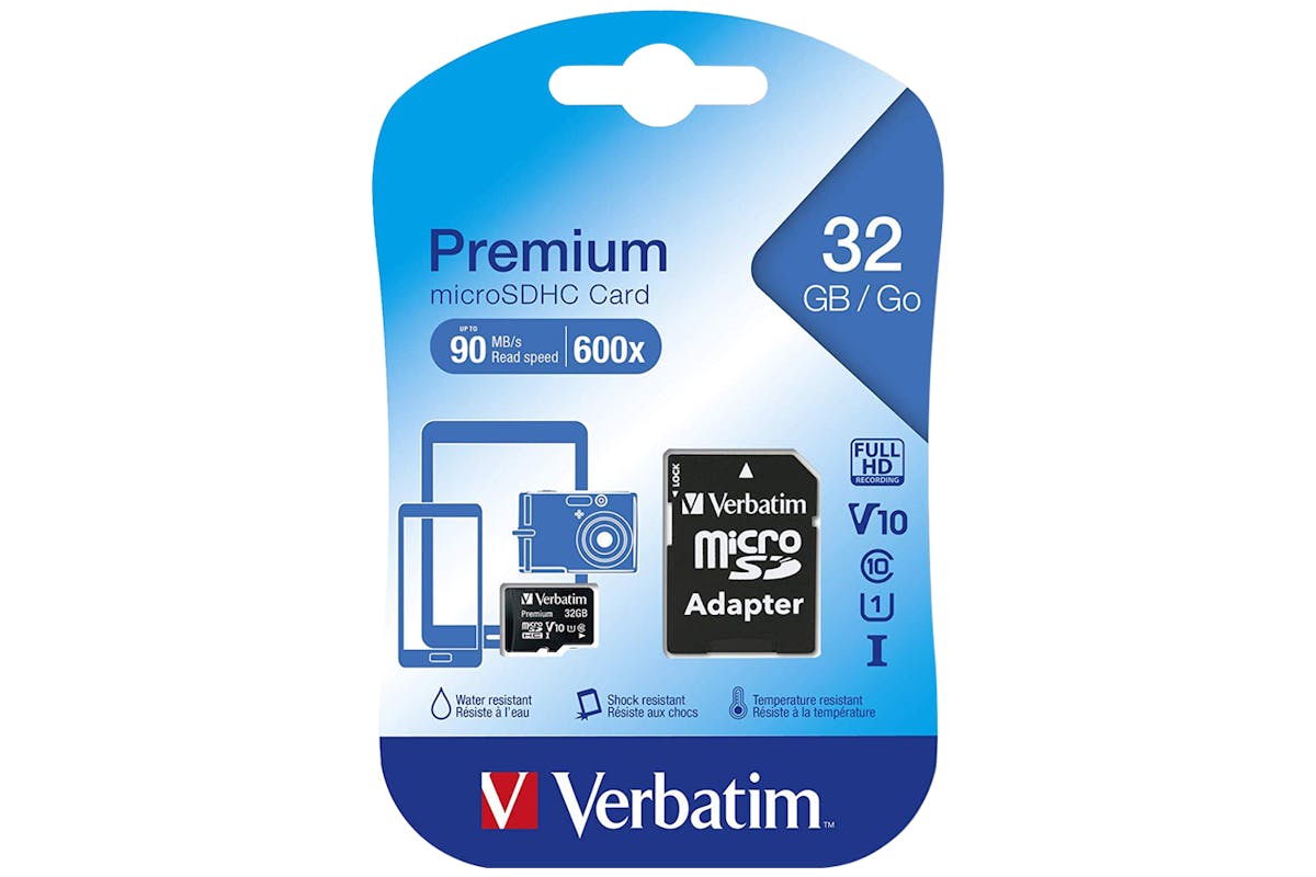 Verbatim Premium Micro SDHC Memory Card with Adapter | 32GB-3