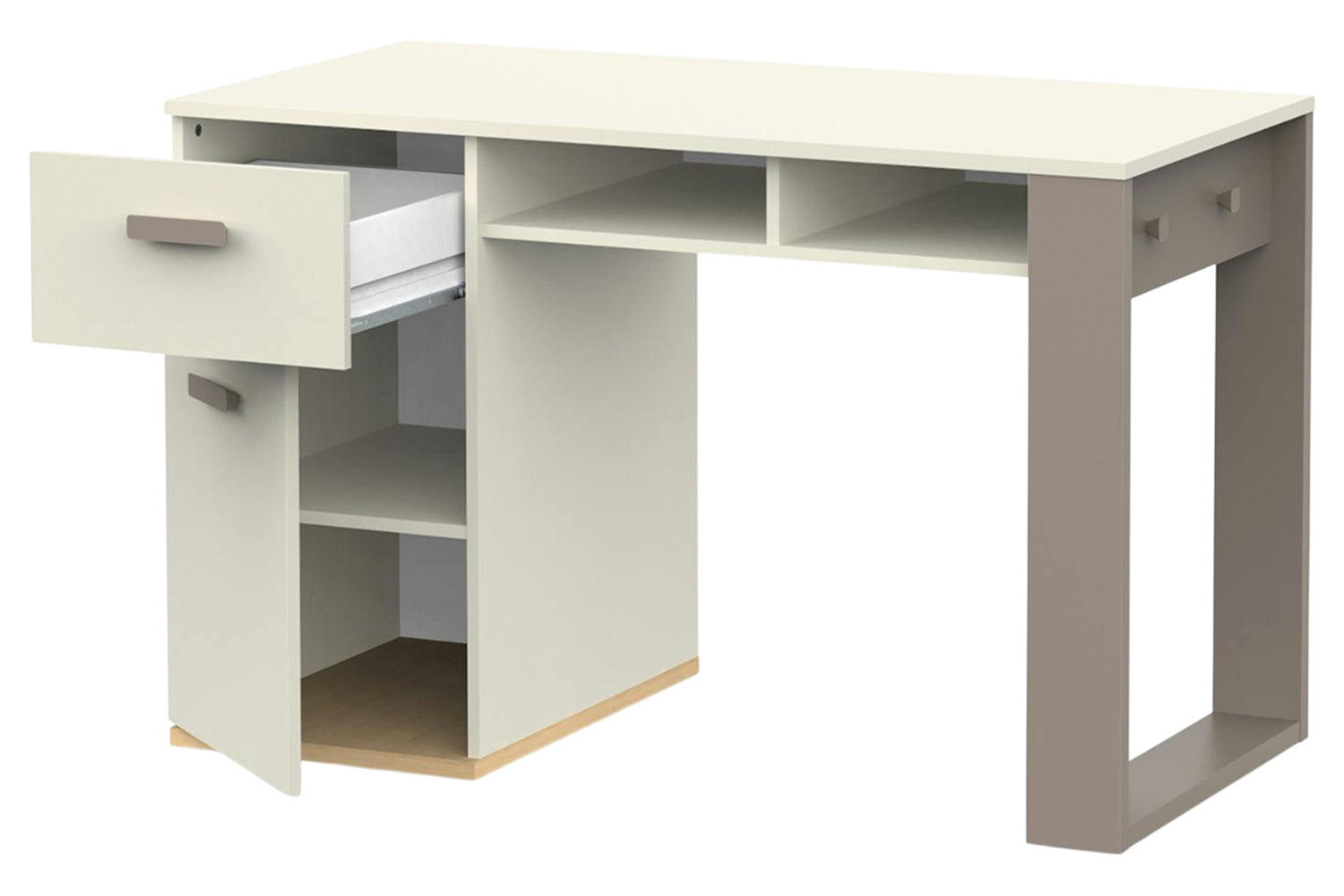 Camillia Desk | Grey/White-7