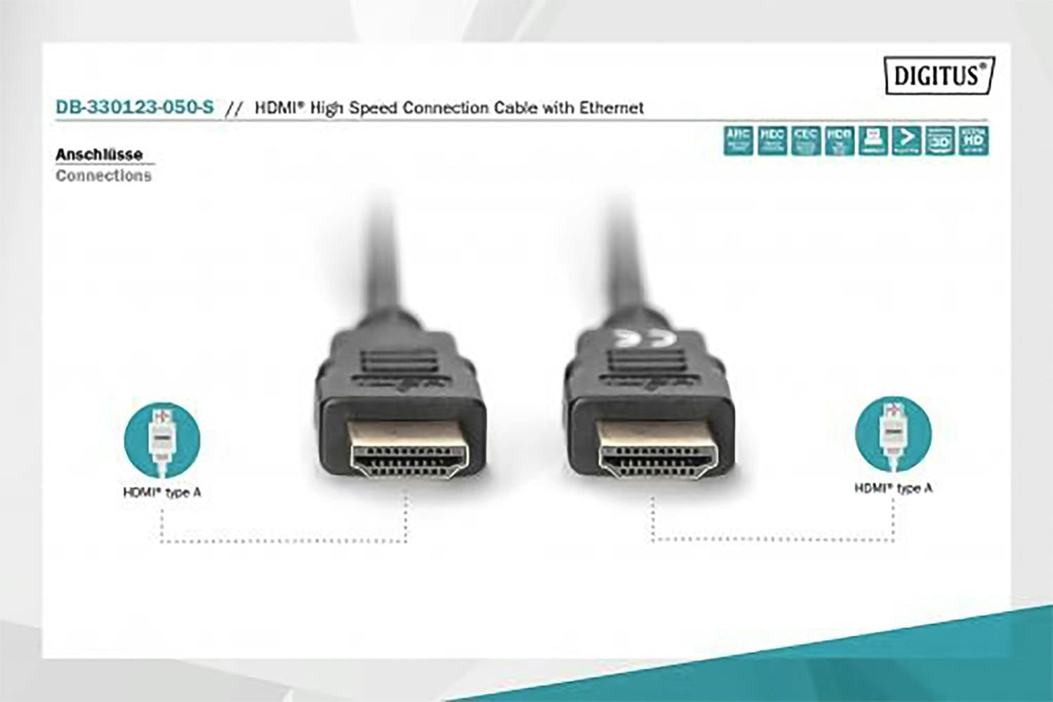 Digitus HDMI High Speed with Ethernet Connection Cable-7