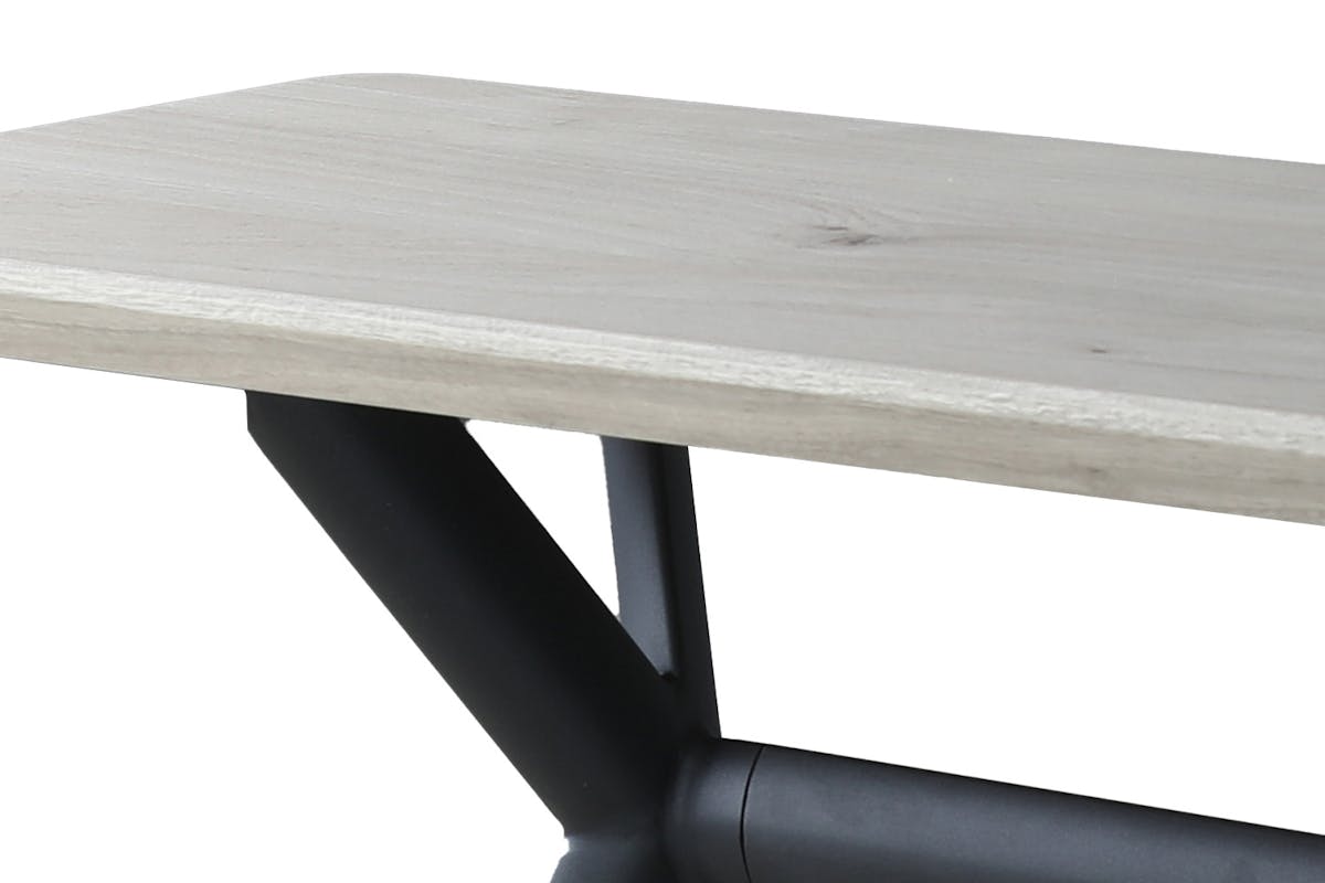 Rimini Console Table | Oak/Dark Grey-3