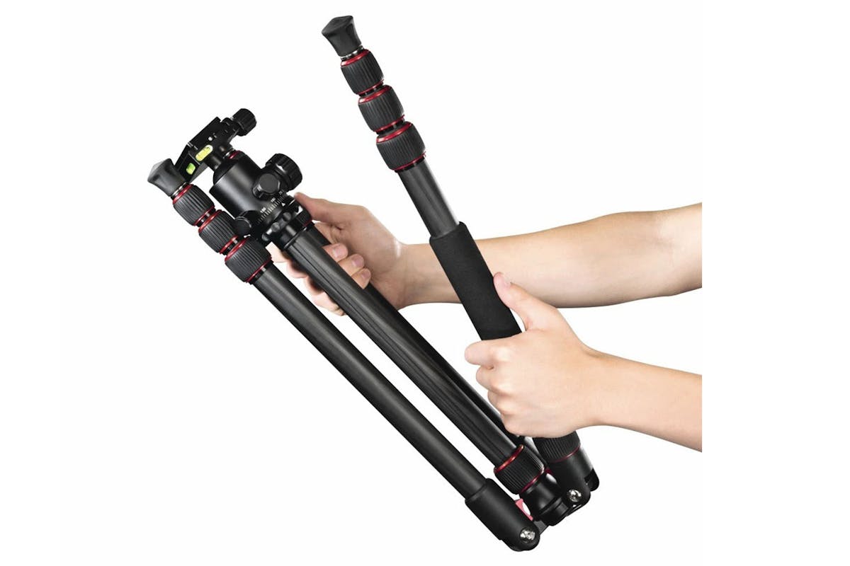 Hama Ramble II Duo Carbon 160cm Travel Tripod | Black-16