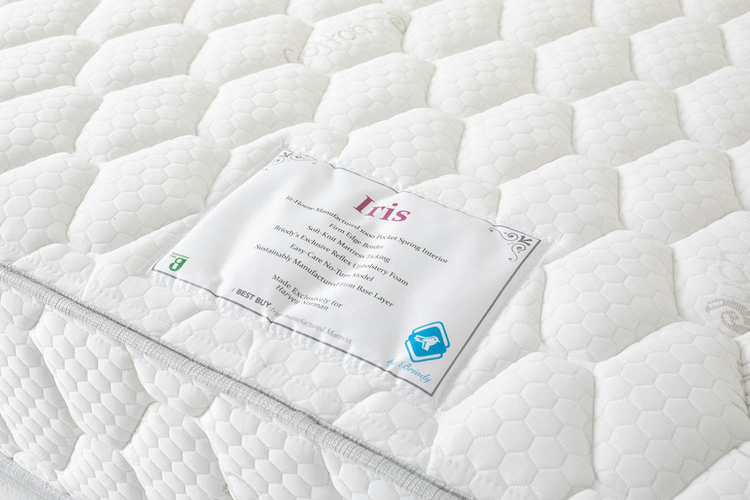 Briody | Iris Mattress | Double | 4ft6-5