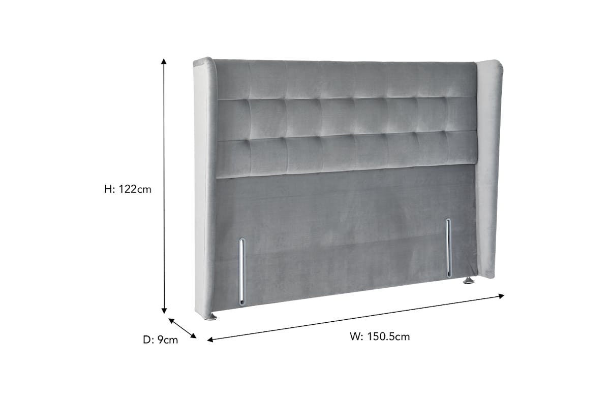 Briody | Vivien 48" Winged Headboard | Double | 4ft6 | Colour Options-3