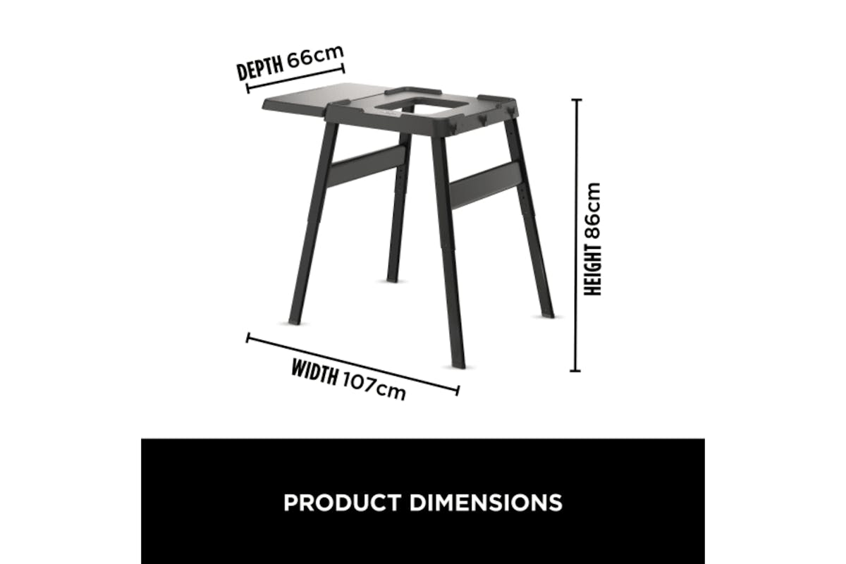 Ninja Woodfire Adjust Stand and Side Table | 4718J800EUUK-5