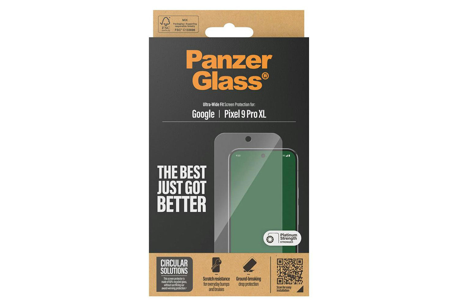 PanzerGlass Google Pixel 9 Pro XL Ultra-Wide Fit Screen Protector-4