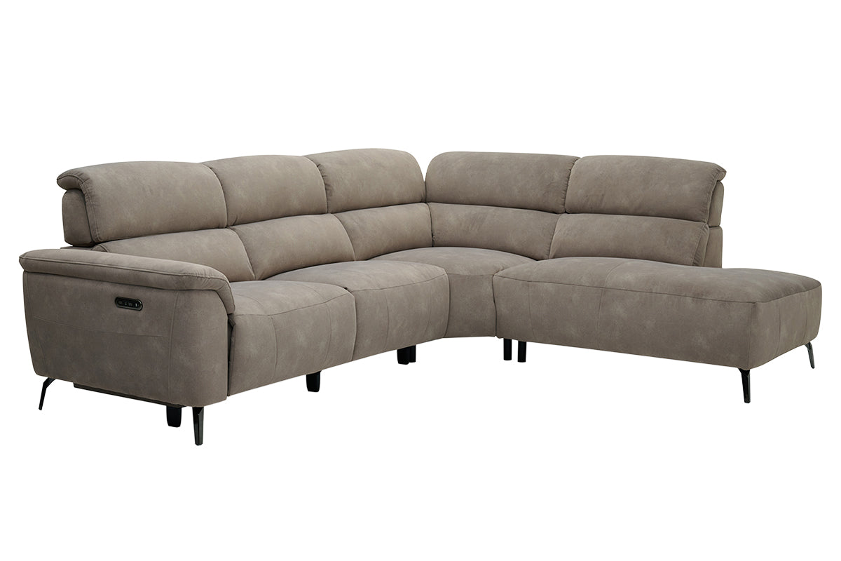 Izzy 2.5 Seater Sofa | Power Recliner | Fabric | Taupe-5