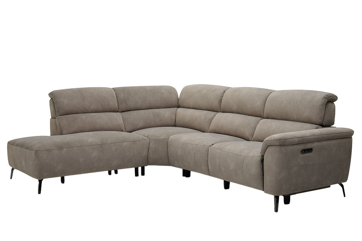 Izzy 2.5 Seater Sofa | Power Recliner | Fabric | Taupe-5