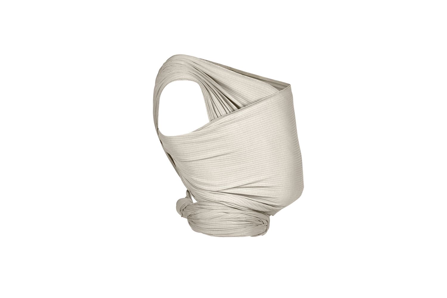 Stretchy Baby Wrap Organic Corduroy Ecru-3