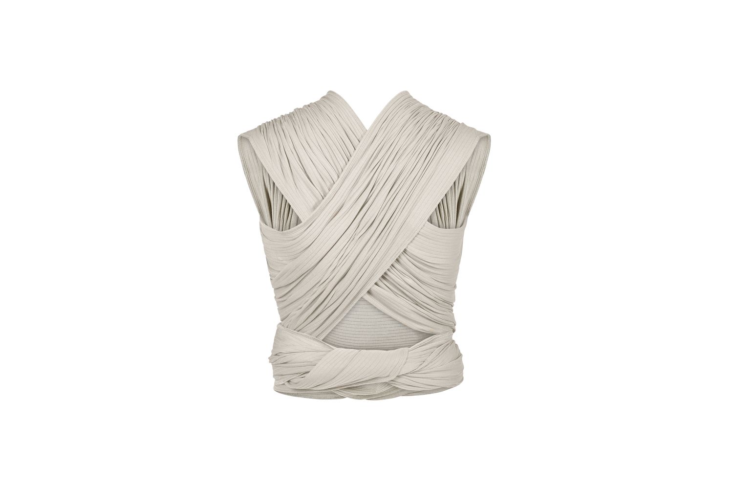 Stretchy Baby Wrap Organic Corduroy Ecru-4
