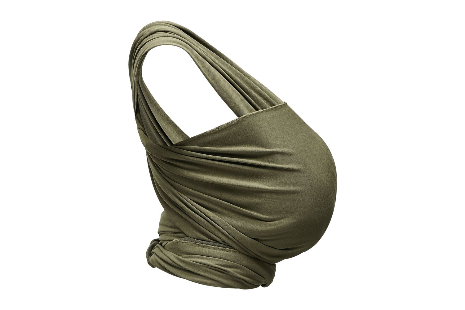 Stretchy Baby Wrap Organic Cotton Forest Green-9