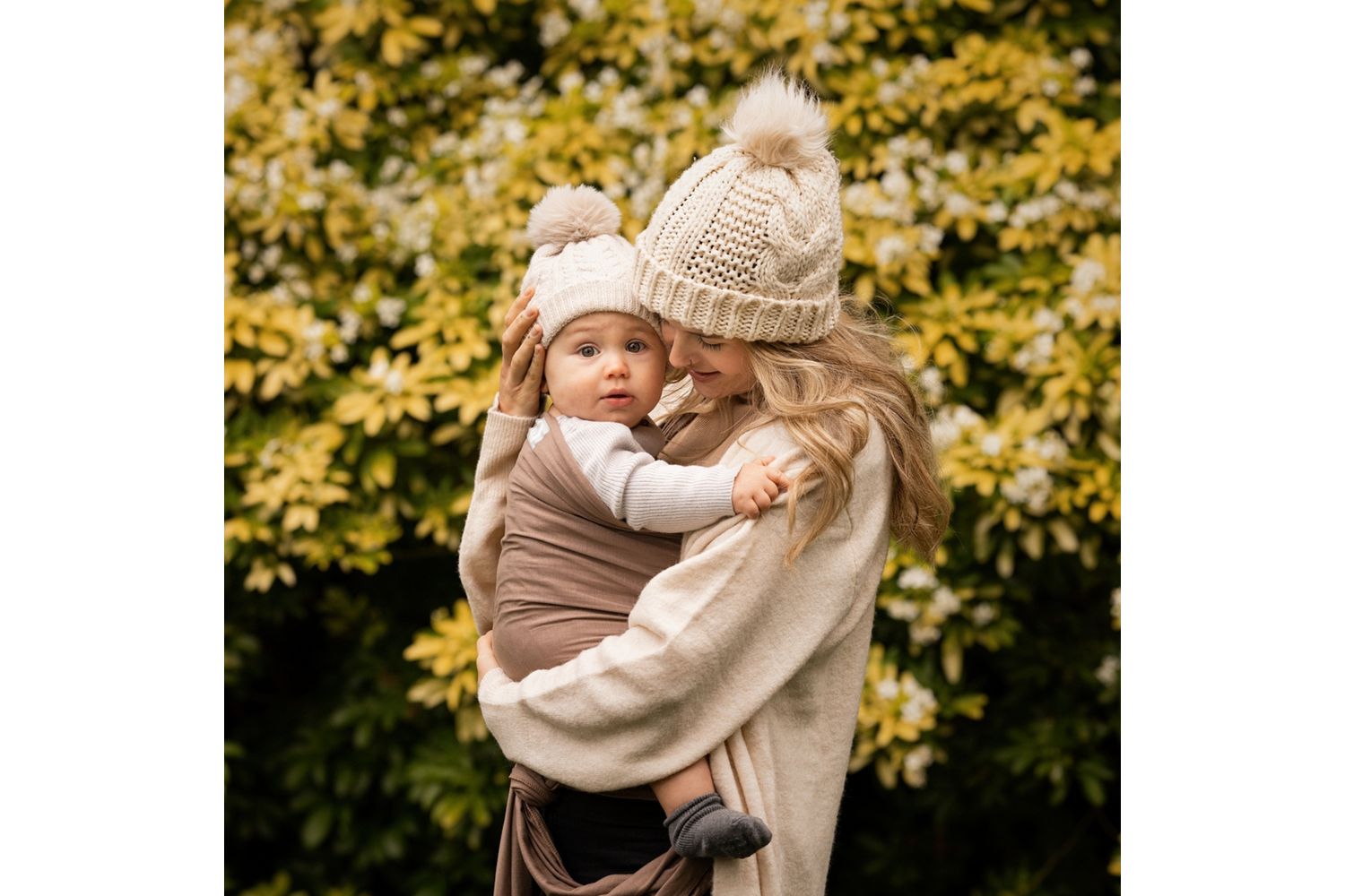 Stretchy Baby Wrap Organic Cotton Nutmeg-7