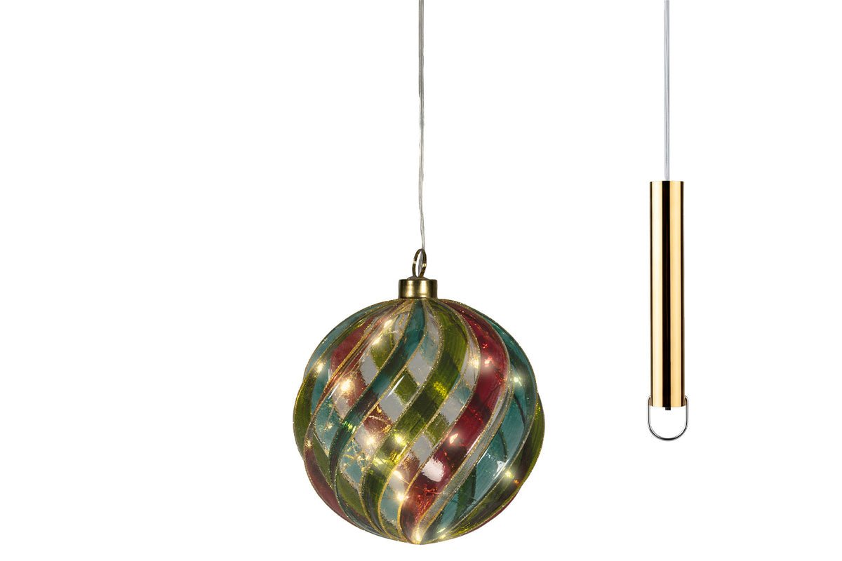 Micro LED Ball Stripe Glitter | Multi Colour | 14 cm