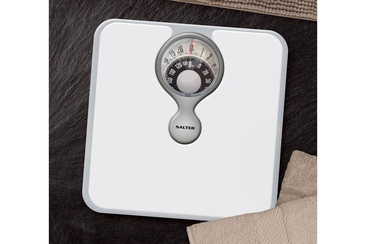 Salter Digital Mechanical Bathroom Scale | White-3