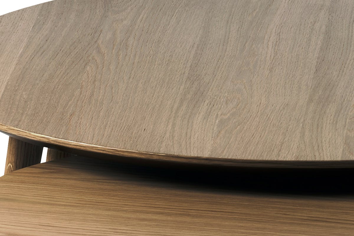 Adda Round Nest of Tables | Smoked Oak-4