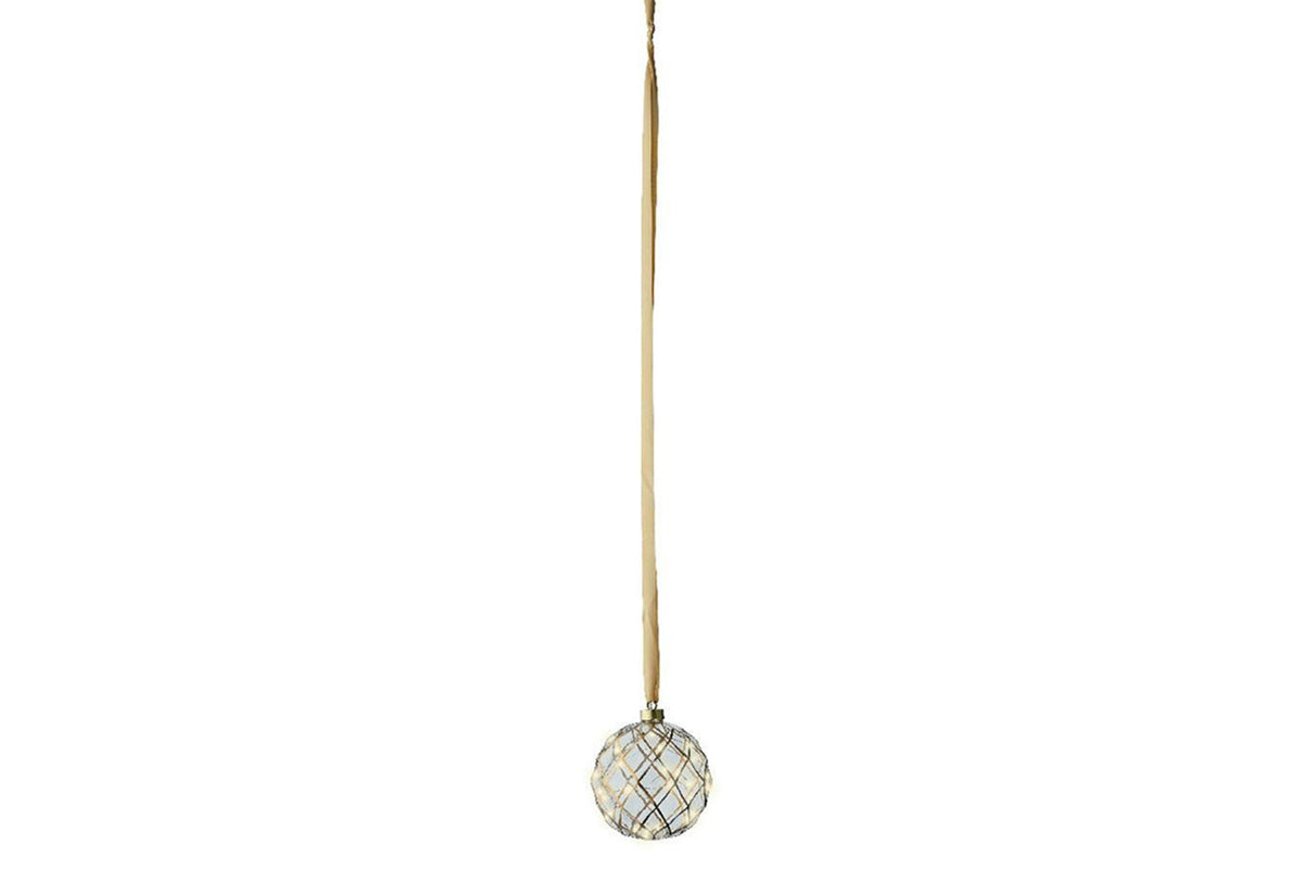 Christmas Decoration | Micro LED Ball | Clear/Warm White | 14cm
