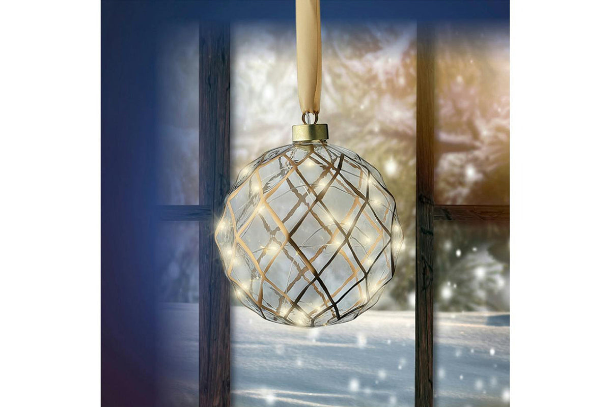 Christmas Decoration | Micro LED Ball | Clear/Warm White | 14cm-2