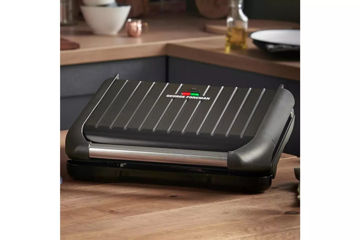 George Foreman Steel Large Grill | 25052 | Black-2