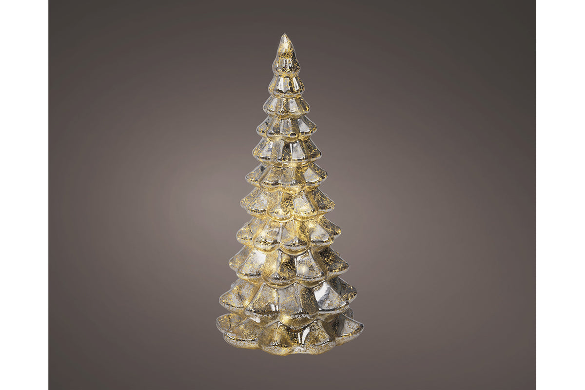 Micro LED Glass Christmas Tree | Silver | 21 cm-2