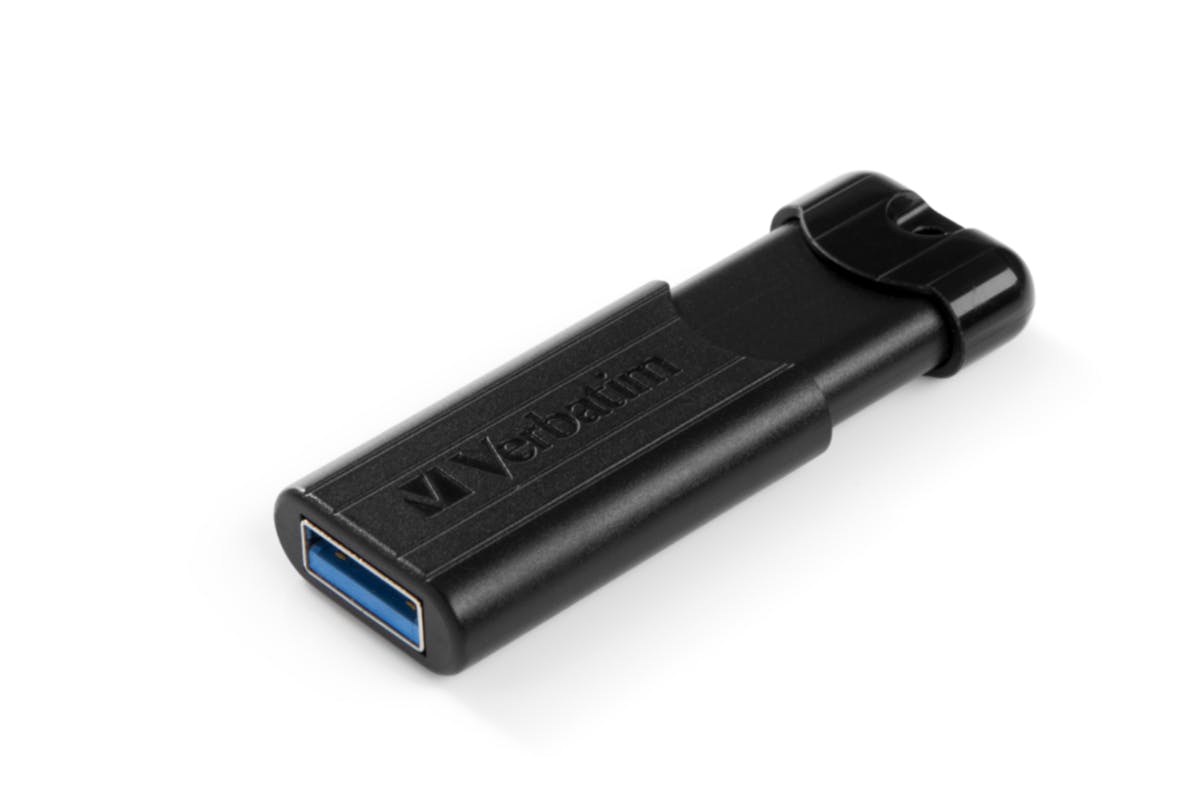 Verbatim PinStripe USB Drive | 128GB | Black-3