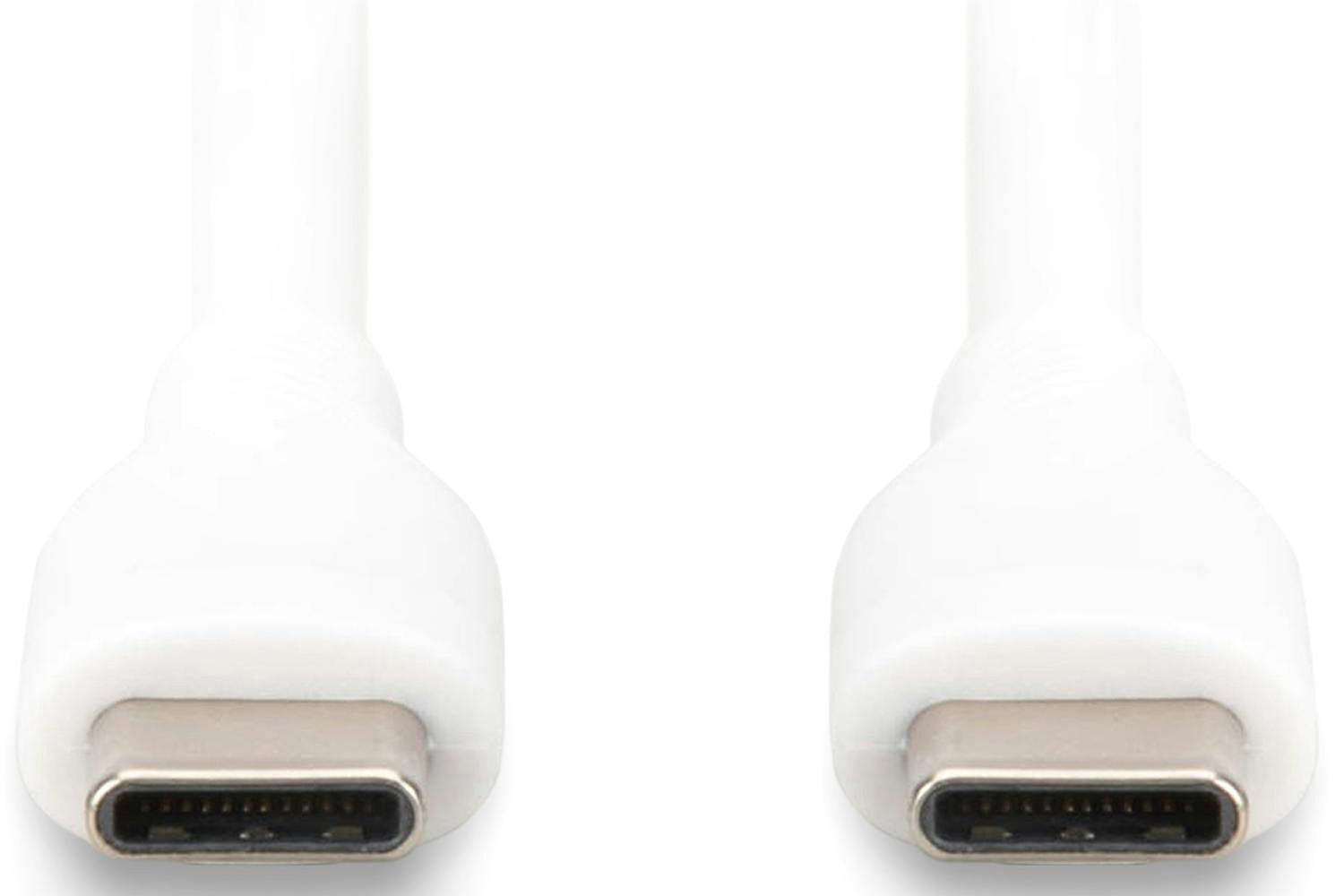 Digitus USB-C to USB-C Silicone Connection Cable  | 1m | White-6