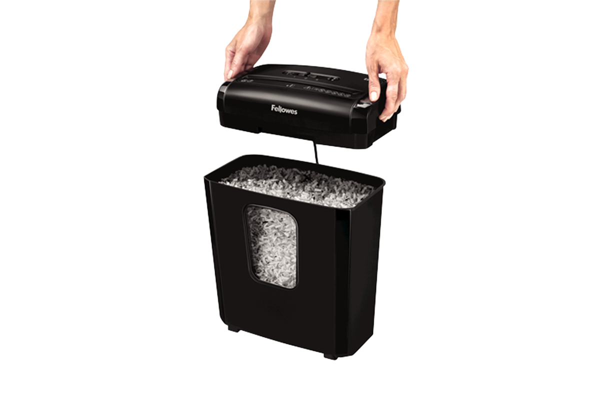 Fellowes 13L Mini Cut Paper Shredder | Black-4