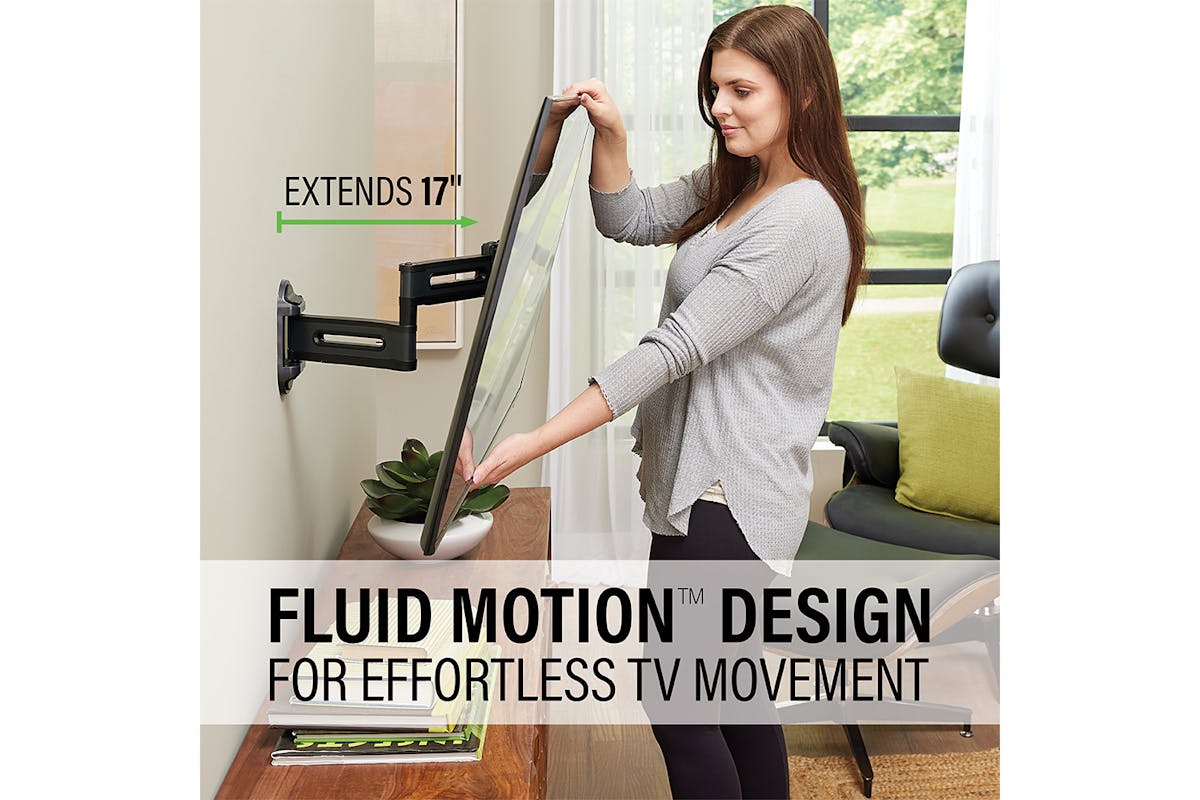 SANUS Advanced Full-Motion 4D Shift for 19" - 43"|  TV Wall Mount | VSF917-B2-4