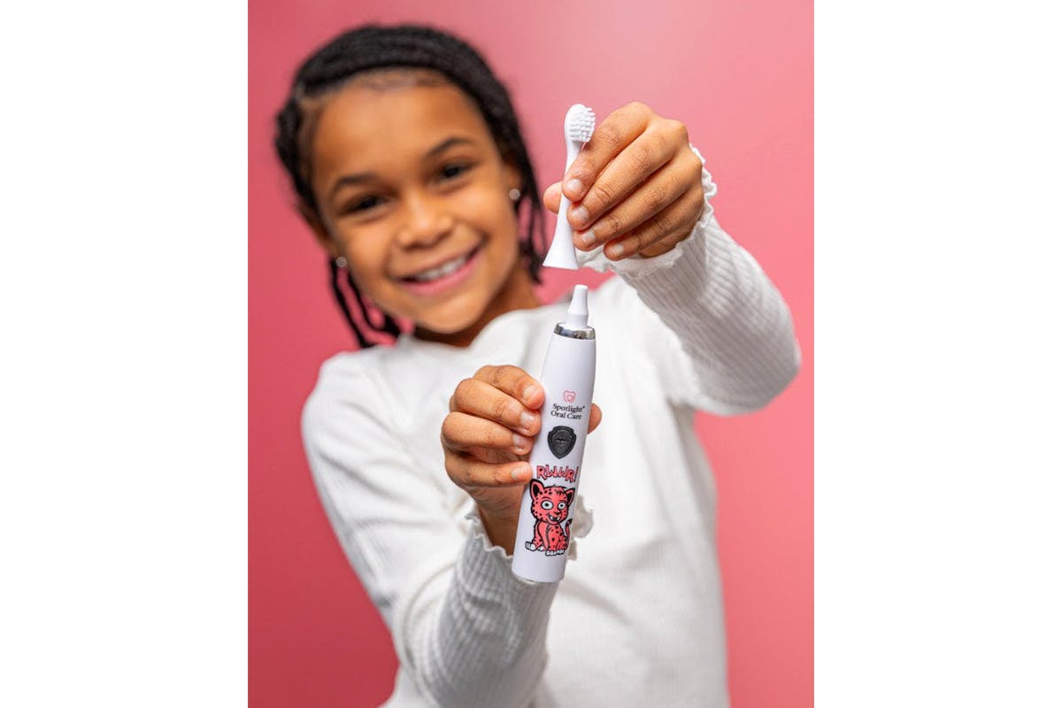 Spotlight Oral Care Kids Cheetah Electric Toothbrush | KIDKET0003-4