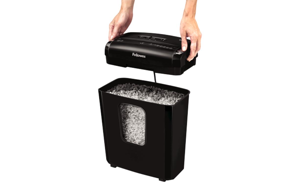 Fellowes 13L Mini Cut Paper Shredder | Black-4