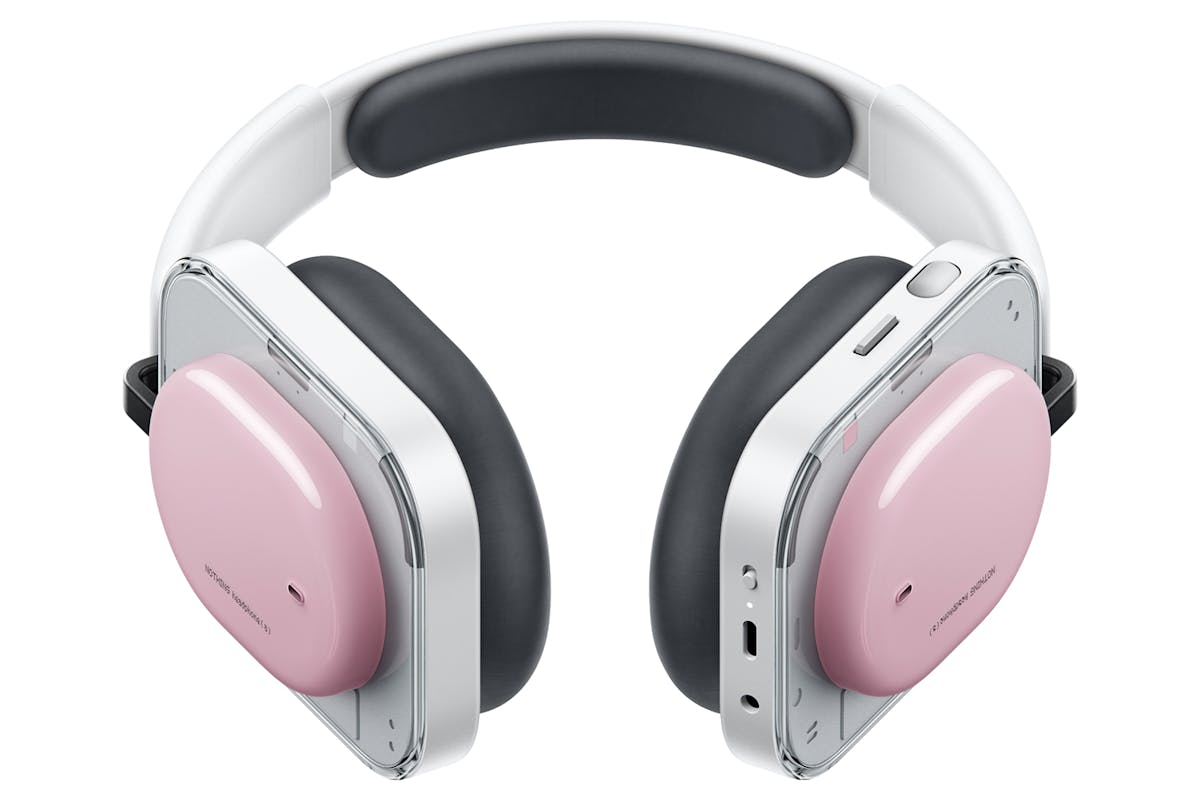 Nothing (a) On-Ear Wireless Active Noise Cancelling Headphones | Pink-4