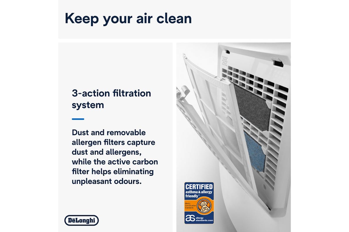 DeLonghi Tasciugo AriaDry 16L Multi Dehumidifier | DEXD216RF | White-4