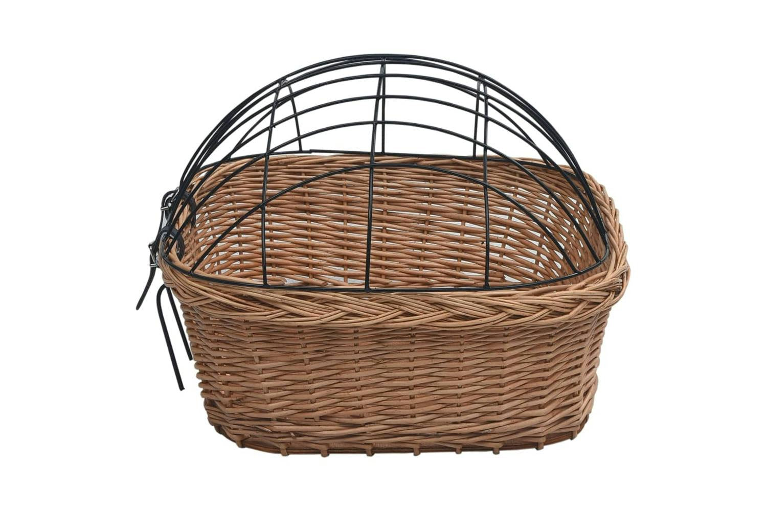vidaXL 170902 Bike Front Basket With Cover 50x45x35cm Natur-2