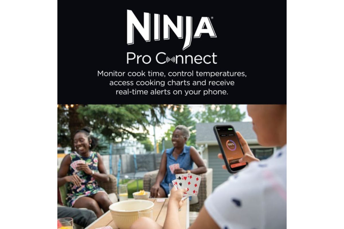 Ninja Woodfire Pro Connect XL Electric BBQ Grill & Smoker | OG901UK | Blue/Black-5
