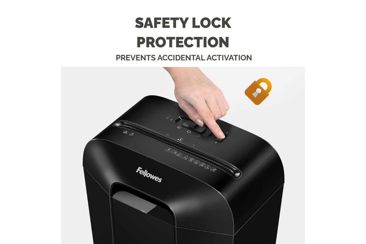 Fellowes LX25 11.5L Cross Cut Paper Shredder | Black-4