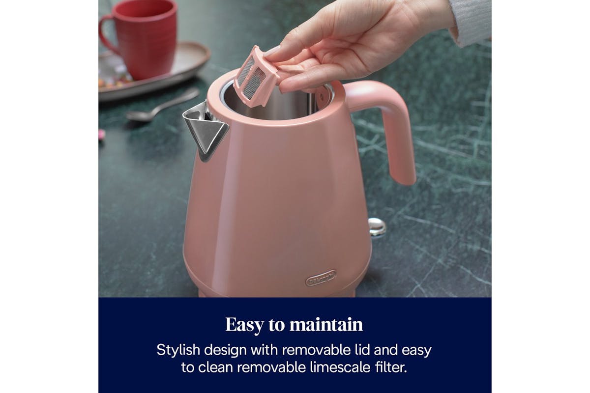 DeLonghi Eclettica Kettle | KBY3001.PK | Pink-4