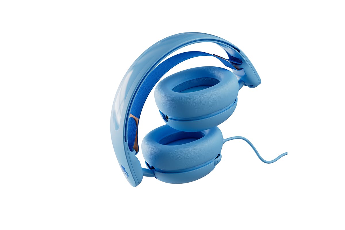 Skullcandy Grom Wired Headphones For Kids | Surf Blue-4