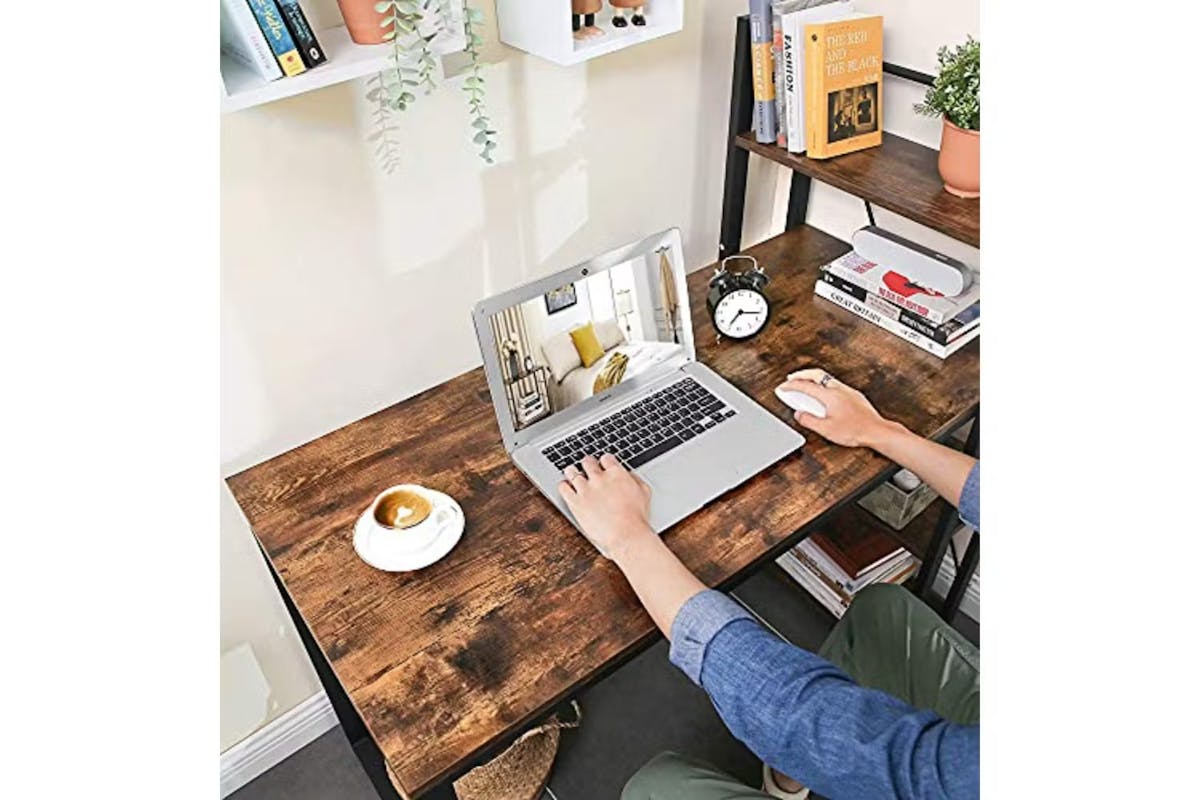 Vasagle Computer Desk | 120cm | Vintage Brown/Black [Ex-Display - DC250587-000077]-5