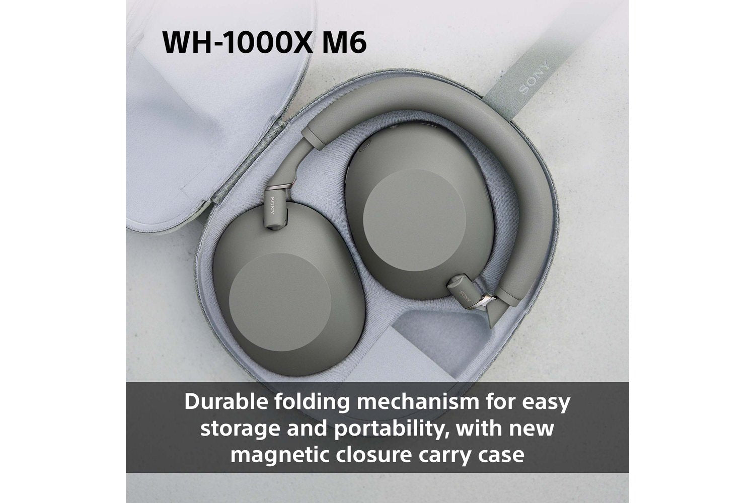 Sony WH-1000XM6 Wireless Noise Cancelling Over Ear Headphones | Olive Grey-5