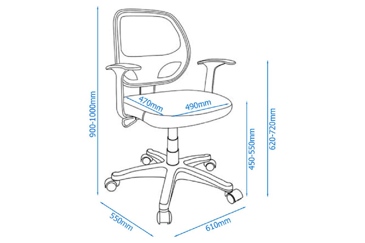 Dorel Davis Home Office Chair | Black-4