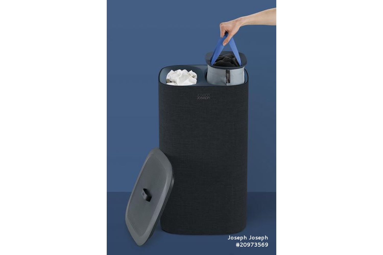 Joseph Joseph | 50002 | Tota 60l Laundry Basket (carbon Black)
