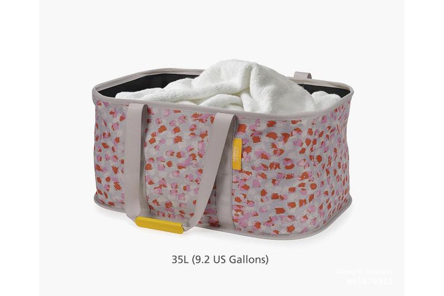 Joseph Joseph | 50038 | Hold-all Laundry Basket (peach Blossom) - Durable Space-saving Diy Laundry Hamper