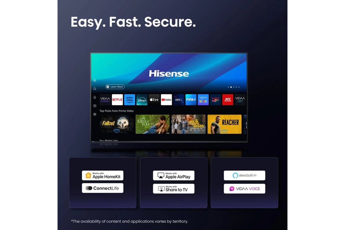 Hisense A6Q 50" LED 4K HDR Smart TV | 50A61Q-6