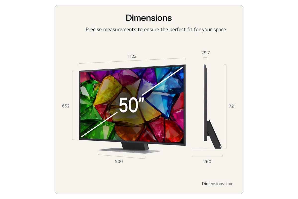 LG MRGB88 50" Mini RGB Evo AI 4K Ultra HD Smart TV (2026) | 50MRGB88B6B.AEI-3