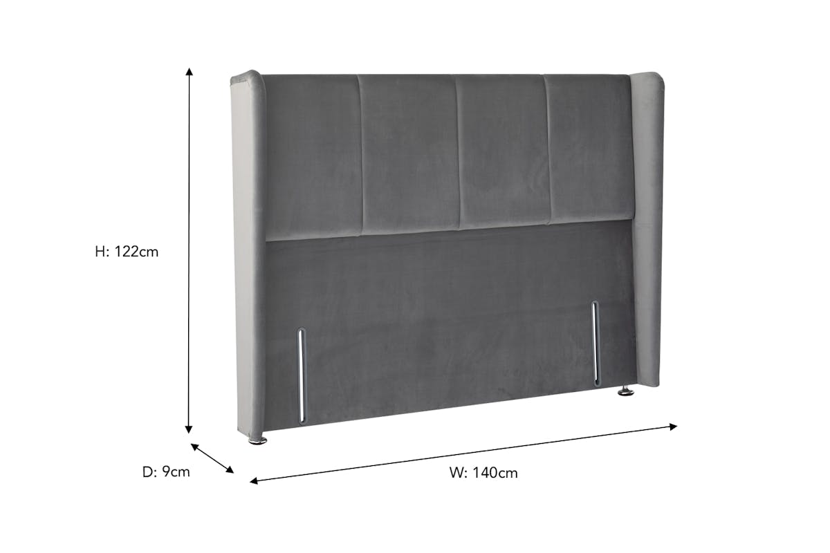 Briody | Judy 48" Winged Headboard | King | 5ft | Colour Options-3