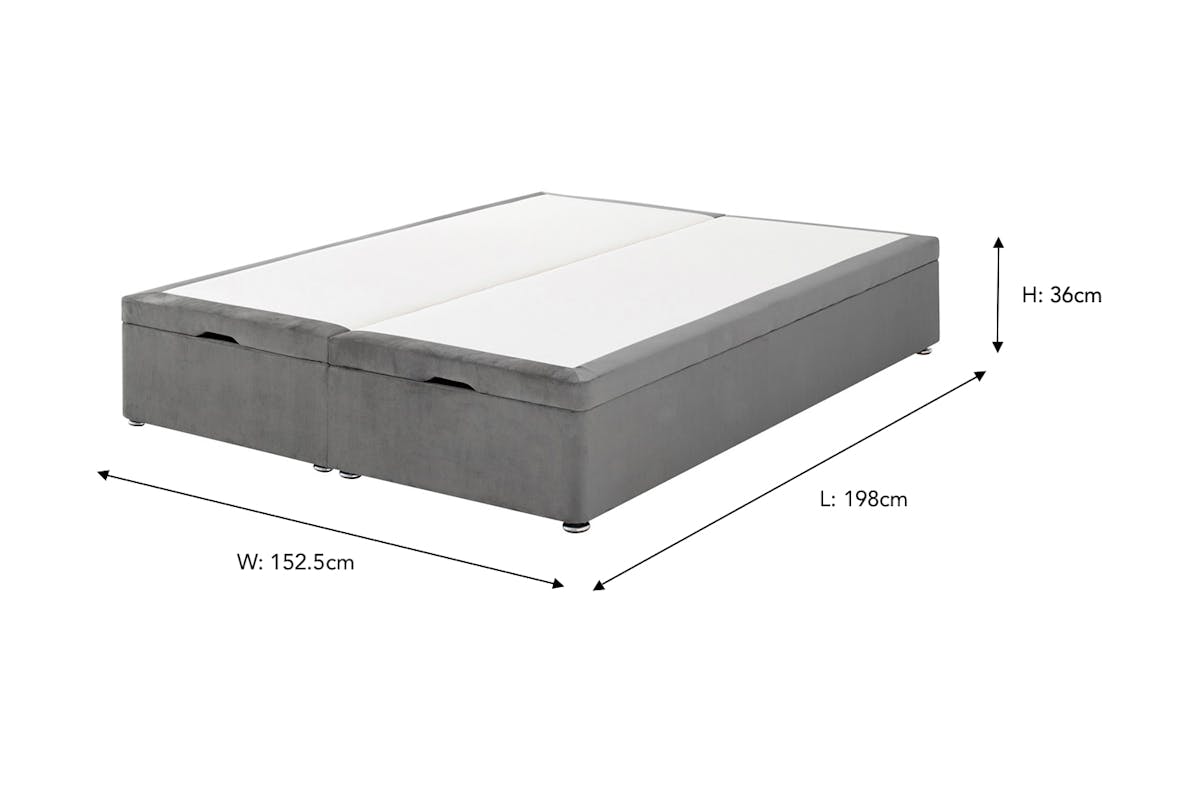 Briody | Plush Full Ottoman Base | King | 5ft | Colour Options-3