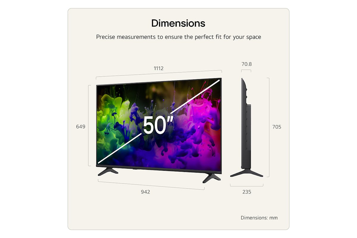 LG QNED7E 50" QNED Mini LED AI 4K Smart TV (2026) | 50QNED7EB3C.AEI-13