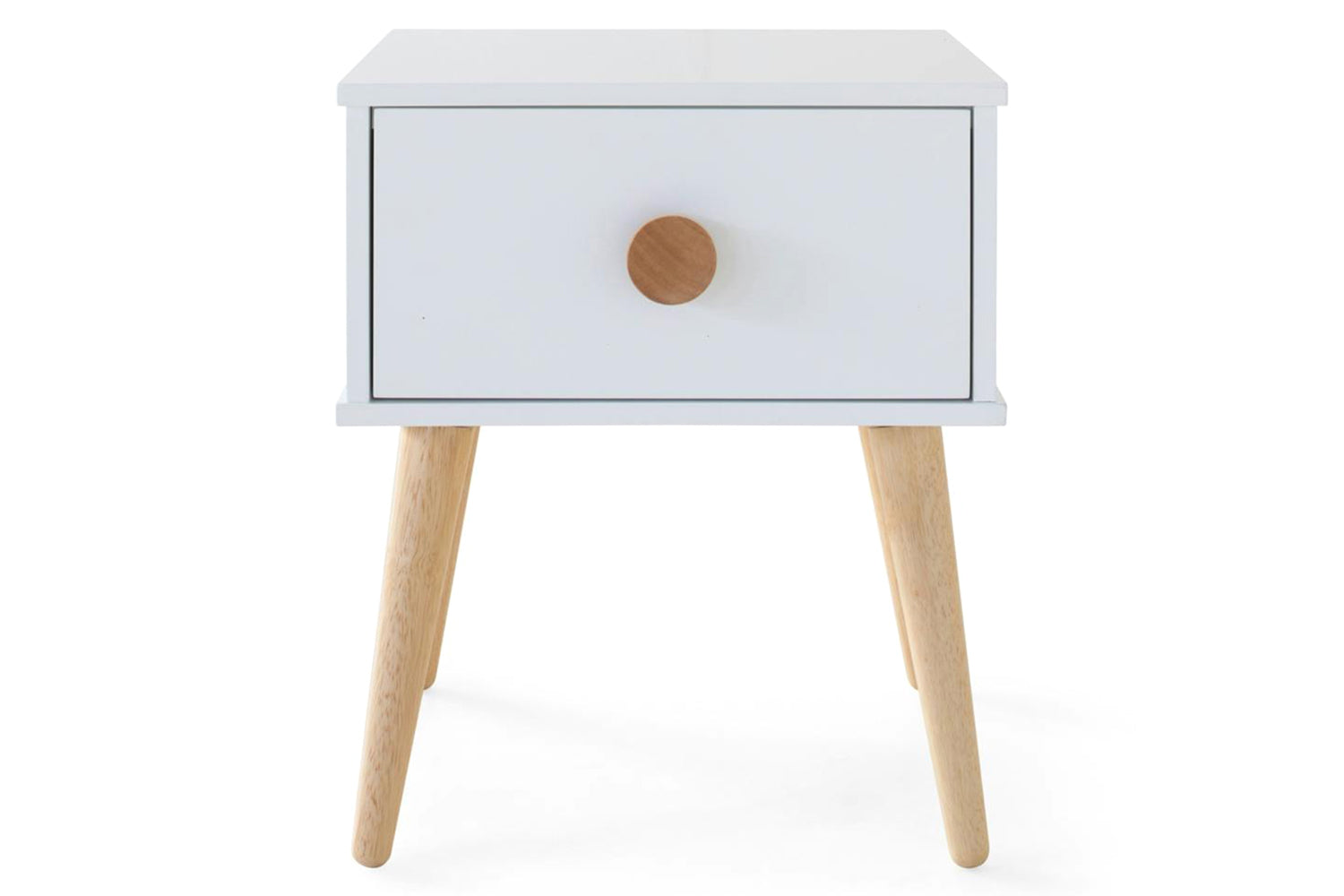 Poppy Bedside Table | 1 Drawer | White
