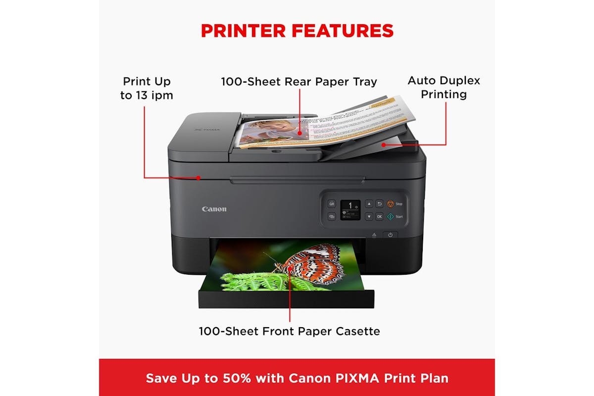 Canon Pixma Ts7450i Wireless Color Aio Inkjet-7
