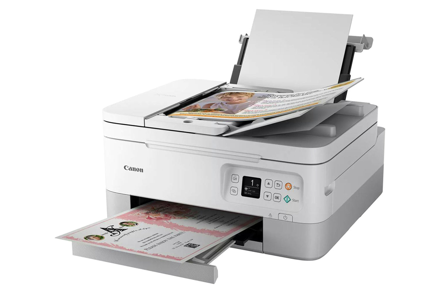 Canon PIXMA TS7451i 3-in-One Wireless Inkjet Photo Printer | White-4