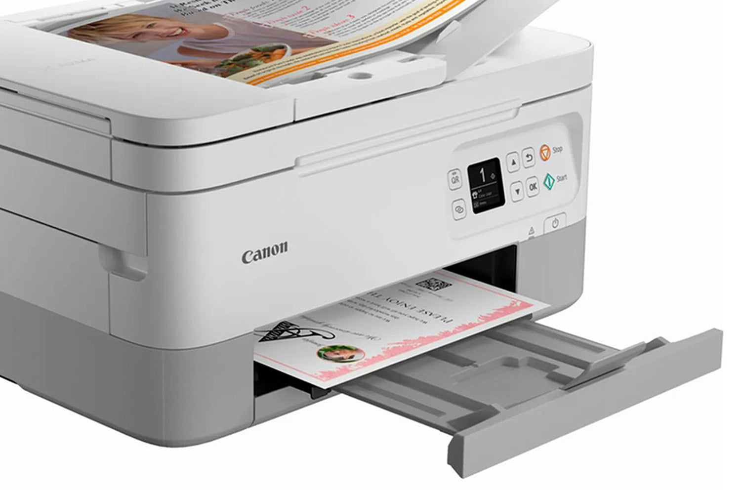 Canon PIXMA TS7451i 3-in-One Wireless Inkjet Photo Printer | White-6