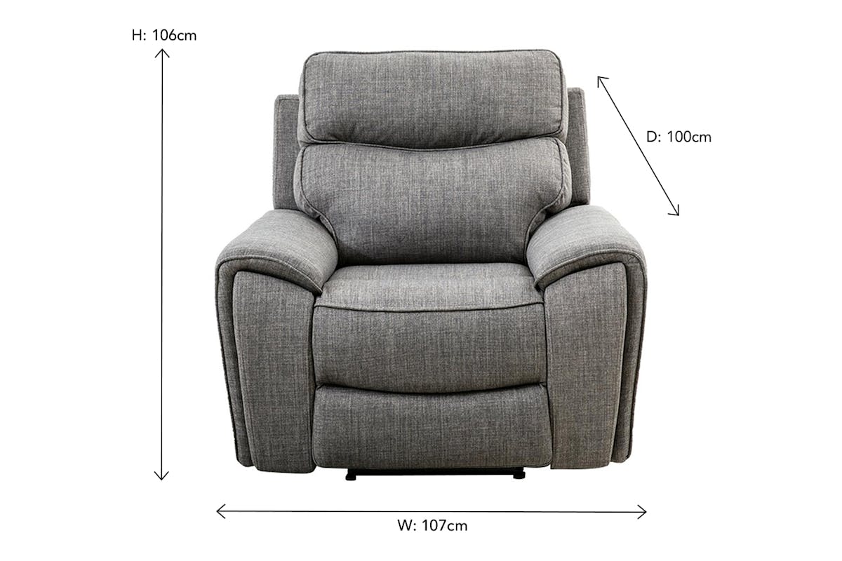 Mila Armchair | Power Recliner | Grey-2